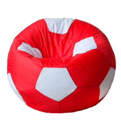Кресло мяч Оксфорд Красно белый XL (90х90х90 см) Папа Пуф